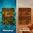 thumbnail image 5 of (2 Pack) Buried Cable Call Before Digging Bilingual OSHA Warning Sign, 5 of 7