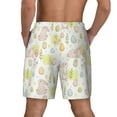 thumbnail image 2 of Lsque Mens Swim Trunks Easter Rabbit Pattern - Bathing Suit Compression Liner - Beach Swim Shorts Swimwear - (S-3XL) - Stretch Quick Dry -3X-Large, 2 of 9