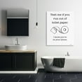 thumbnail image 3 of Stupell Industries Text Me for Toilet Paper Typography Painting Gallery Wrapped Canvas Art Print Wall Art, 36 x 48, 3 of 8
