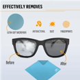 thumbnail image 4 of HAHDAXIA Microfiber Cleaning Cloth for Glasses - Eyeglass Cleaning Cloth - Lens Cleaning Cloth - Microfiber Glasses Cleaning Cloth for Phone, Screens, Camera Lens Cleaner - 12 pcs Blue, 4 of 6