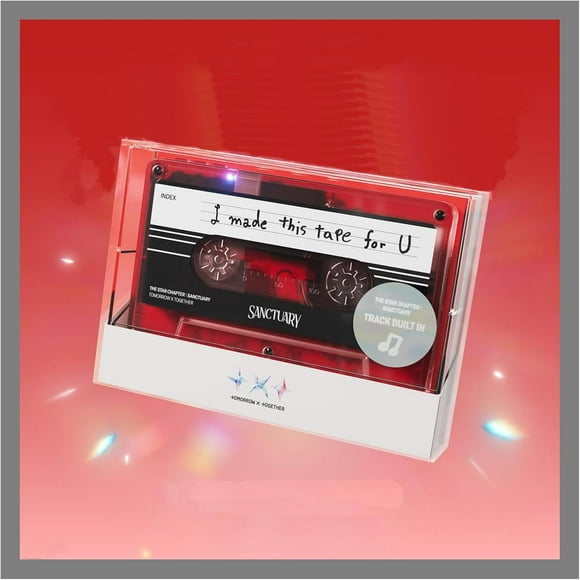 Generic TXT T'morrow X T'ogether Star Chapter : Sanctuary 7th Mini Album Cassette Tape Speaker Version with Tracking Sealed