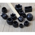 thumbnail image 3 of Tapas de silicona para patas de silla, 20 piezas de tapas protectoras para el suelo de las patas de las sillas, correas de silicona con almohadillas de fieltro para proteger los suelos de resbalones, 3 of 5