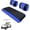 Black+Blue, variant on 10L0L Golf Cart Seat Covers Set for EZGO Marathon,Club Car DS Pre2000,Yamaha G2 G9 G16 G19 G22 ; Washable Breathable Air Polyester Mesh Cloth, Cool in Summer and Warm in Winter Golf Cart Accessories
