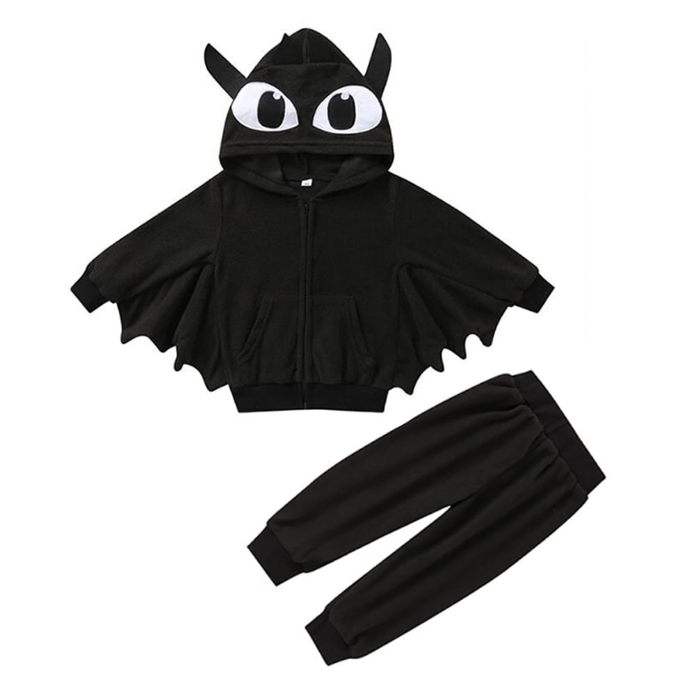 Toddler Baby Boy Girl Halloween Costume Infant Outfit Set Kids Bat