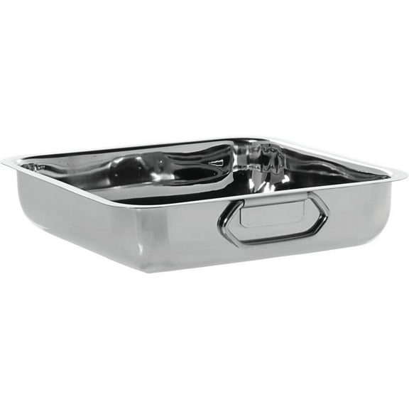 HUBERT Balti Dish Square Stainless Steel - 6" L x 6" W x 2 1/4" H