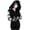Black, variant on Pincandy Black Punk Gothic Hoodie Women Long Sleeve Zip Up Hoodie Moon Jacket Top Long Sweatshirts Plus Size Y2k Goth Clothing
