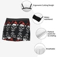 thumbnail image 3 of Fuzoiu Skull santa hat Print Men's Ultra Breathable Underwear,No Riding Up Boxer Briefs with ComfortFlexible Waistband-X-Large, 3 of 5
