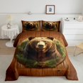 thumbnail image 3 of Homewish Wild Animal Bear Bedding Comforter Set,Country Pine Cone Twin Comforter Sets,Rustic Farmhouse Cabin Bedding Set For Kids,Luxury Bedroom Decor Reversible,2-Piece, 3 of 9