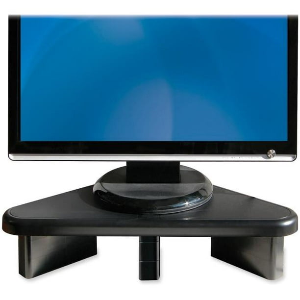 4.1 x 19.8 x 11 in. Riser Corner Monitor Stand Black