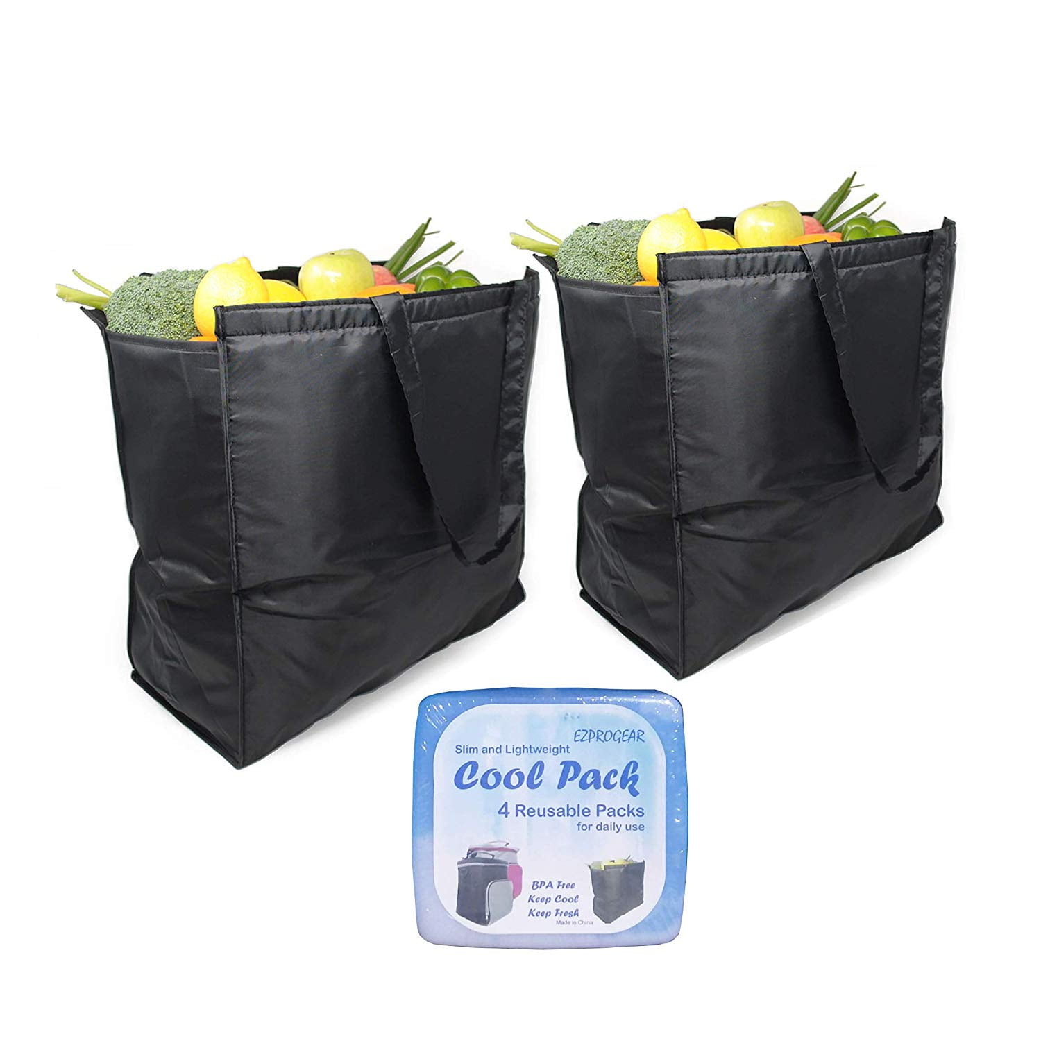 Ezprogear Extra Large Reusable Insulated Cooler Grocery ...