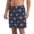 thumbnail image 2 of Balery Hedgehog And Snail Traje de Baño Estilo Hawaiano para Hombre, Shorts de Secado Rápido con Bolsillos-3X-Large, 2 of 6