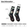 thumbnail image 5 of Attack On Titan Adult Socks Casual Tube Socks Durable Comfort Calf Socks Soft Elastic Crew Socks 2 Black-1, 5 of 9