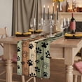 thumbnail image 2 of Table Runners 72 Inches Long Dress Scarves, Sage Green Brown Farmhouse Kitchen Table Runner, Coffee Tablerunners, Farmhouse Dog Paw Vintage 18x72 Inch, 2 of 9