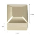 thumbnail image 4 of Shoreew Engagement Ring Box Jewelry Container with LED Light Storage Magnet Design Compact Portable Jewelry Gift Box Wedding Party Supplies, 4 of 7