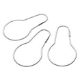 thumbnail image 2 of Live Life Set of 12 Steel Roller Glide Shower Curtain Hooks - Brushed Nickel, 2 of 2