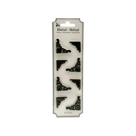 

Kole Imports AA608-44 Momenta Metal Adhesive Photo Corners - Pack of 44
