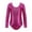 Rose Red, variant on Kids Girls Gymnastics Bodysuit Ballet Leotard Dancewear Long Sleeve Solid Color Gym Suit Latin Dance Costume Onesies Training Suit for Dance, 1-12 y