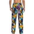 thumbnail image 6 of Cauagu Retro Panther Mens Pajama Pants Sleep & Lounge Pants,PJ Bottoms with Pockets-Large, 6 of 7