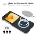 thumbnail image 5 of ELEHOLD Case for Samsung Galaxy Z Flip 6, Shockproof Magnetic Case Hard PC Slim Phone Cover,Black, 5 of 11