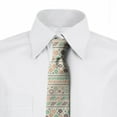 thumbnail image 2 of Ethnic Necktie, Geometric Illustration, Dress Tie, 3.7", Multicolor, by Ambesonne, 2 of 3
