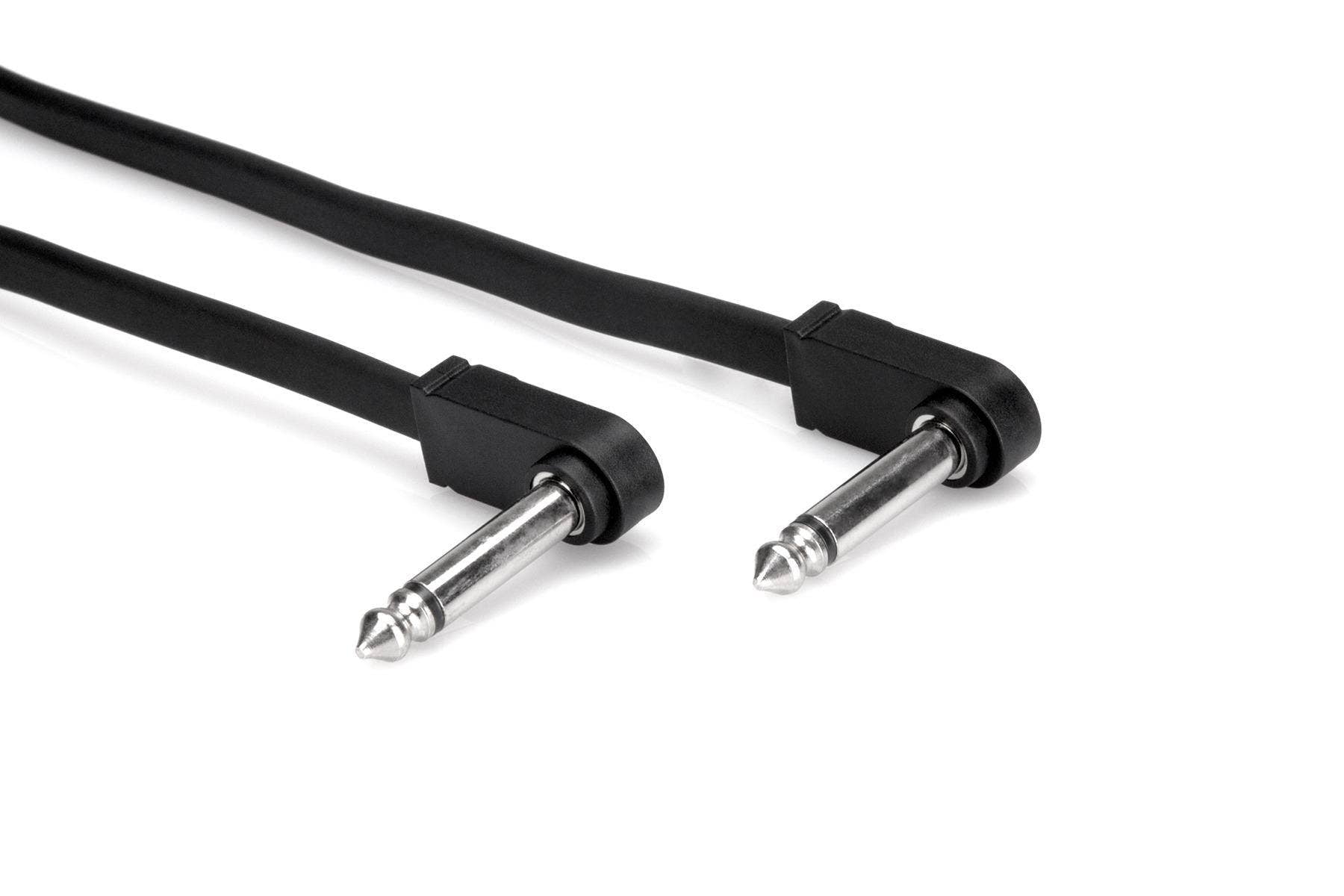 Hosa Flat Guitar Patch Cable, 6 Pack, 6 in