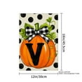 thumbnail image 4 of JOOCAR Pumpkin with Letter V Linen Garden Flag for Fall Autumn Home Outdoor Garden Yard Door Decor 12x18 inch, 4 of 5