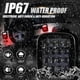 thumbnail image 3 of Black Rear Lights Fit for Jeep Wrangler YJ TJ CJ 16 LED HAVK Light Have Board Light Signals, 3 of 5
