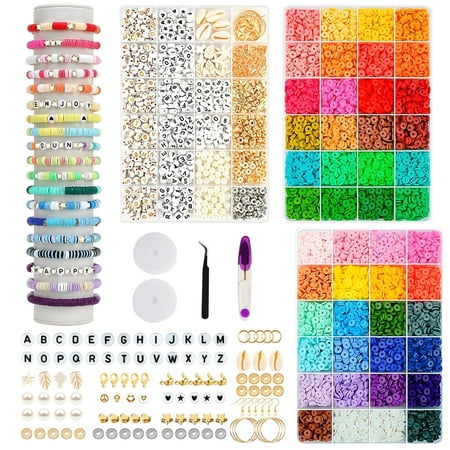 Bracelet Making Kit, 14,000Pcs 48 Colors Bracelet Making Kit ,Crafts Gift for Kids Adults, Jewelry Making Supplies