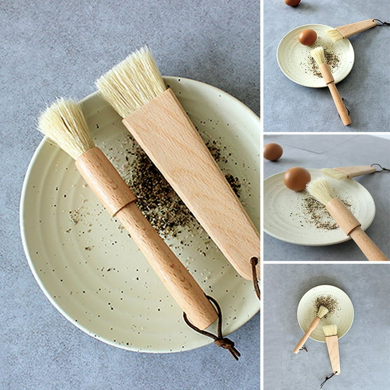 1 PC Kitchen Oil Brushes Basting Brush Wood Handle BBQ Grill Pastry Brush  Butter Sauce Brush Baking Cooking Tools