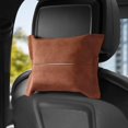 thumbnail image 1 of Car Tissue Holder, Suede Tissue Box Car Back Seat Tissue Dispenser Hanging Tissue Box Paper Towel Box Holder,Brown, 1 of 5