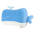 thumbnail image 1 of MINISO Ocean Series-Little Whale Plush Back Cushion（Light Blue）, 1 of 4