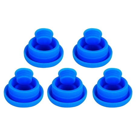 

5pcs Water Jug Caps Reusable Water Bottle Caps Silicone Replacement Caps