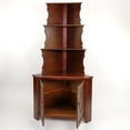 thumbnail image 4 of Wayborn Corner Display Unit w Cabinet in Birchwood 351091, Red Brown, 4 of 6