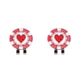 thumbnail image 3 of Eigraketly Marcador de Golf de Metal, sombrero reutilizable portátil, abrazadera para ropa, marca de posicionamiento de bola para interiores y Forma de corazón 2piezas, 3 of 6