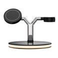 thumbnail image 2 of Phone Charging Station Wireless LED Phone Charger Type-C  Watch Earphone Charger  Black, 2 of 10
