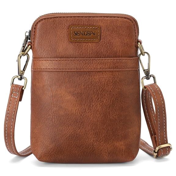 SENDEFN Vegan Leather Small Crossbody Bags for Women Designer Cell Phone Bag Purses Adjustable Strap