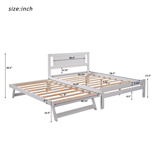NEIDEN Bed Frame, Pine, Full IKEA