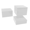thumbnail image 1 of Acrylic Cubic Risers, Acrylic Display Stand for Dessert Table, Buffet Tables Food Showcase Acrylic Cube Stand Risers Plastic Square Containers for Collectibles Wedding Party, 1 of 7