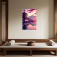 thumbnail image 3 of ZHONGYUTONG Japanese Wall Art Pink Cherry Blossom Pictures for Bedroom Japan Landscape Poster Prints Sakura Canvas Painting Framed Ready to Hang (16.00" x 24.00"), 3 of 4