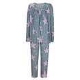 thumbnail image 6 of Tnhcen Women's Fashionable Printed Casual Pajamas Set Long Sleeve Round Neck Pants Nightwear With Pockets Home Clothes Set S-2XL, 6 of 8