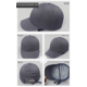 thumbnail image 4 of Gorra de tela de seguridad de rejilla para trabajo en taller, sitio de trabajo, casco de carcasa dura, gorra de béisbol protectora liviana de plástico anticolisión., 4 of 4