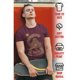 thumbnail image 2 of ShirtBANC Mens CA Maze Triangle Eye Shirt In Hustle Hard We Trust Design Tee, 2 of 5