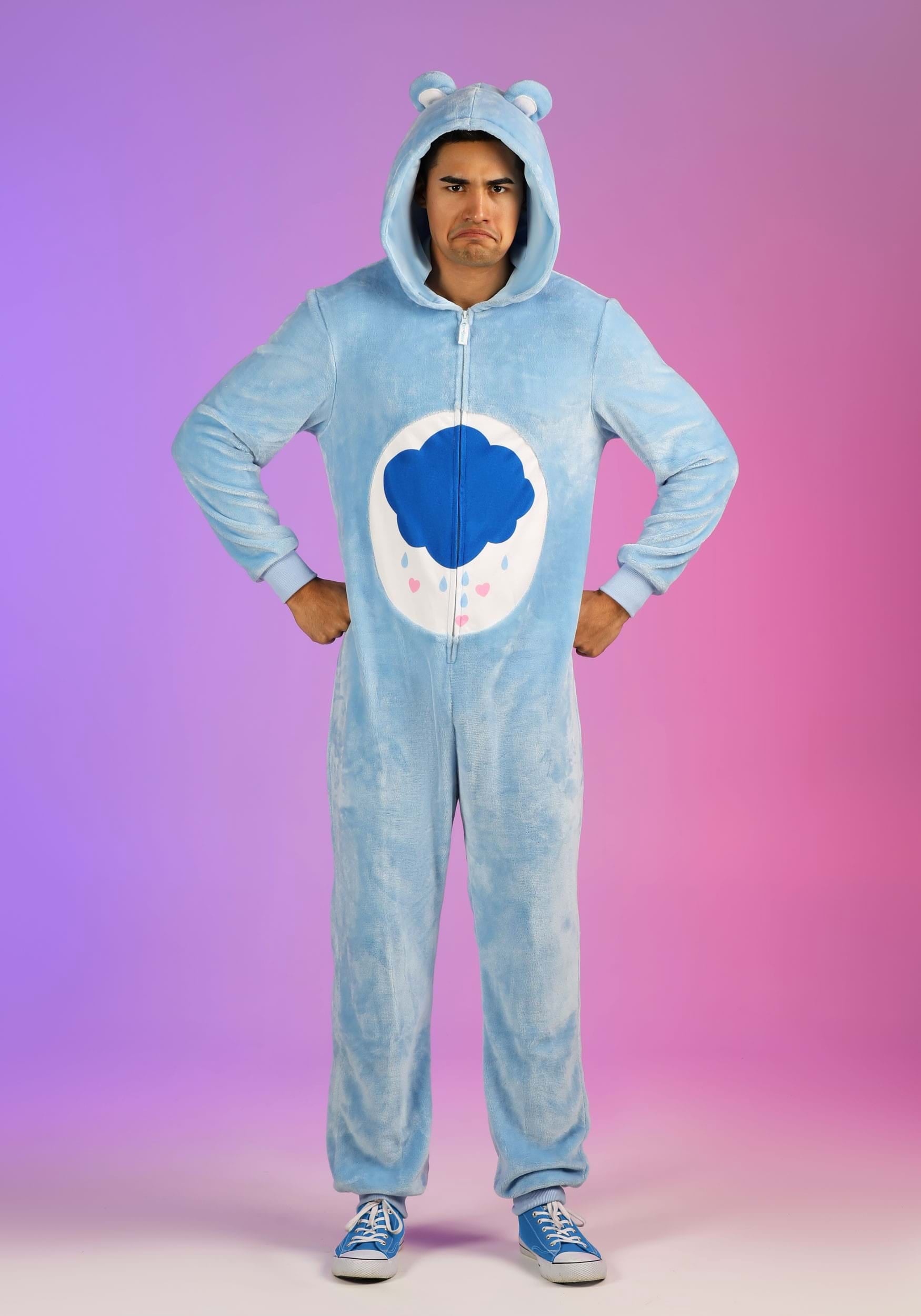 Adult Care Bear Grumpy Bear Onesie