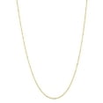 thumbnail image 3 of Solid 14K Yellow Gold 3mm Wide Rope Chain Necklace with Lobster Clasp 18 long, 3 of 3