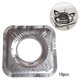 thumbnail image 5 of 10x revestimientos de babero para quemador de estufa de Gas, cubiertas de estufa, accesorios de cocina papel de aluminio reutilizable protectores de Cuadrado Soledad Cubiertas para quemadores de estufa, 5 of 9