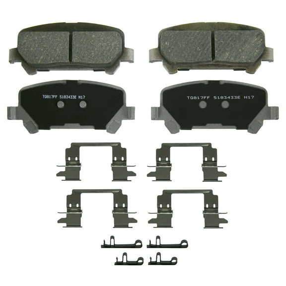 Wagner ThermoQuiet QC1806 Ceramic Disc Brake Pad Set Fits select: 2015-2021 CHEVROLET COLORADO, 2015-2020 GMC CANYON