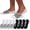 4 White+4 Black, variant on No Show Socks Men 6/8 Pack Invisible Low Cut Socks Non Slip Short Socks Size 5-11/10-13