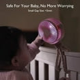 thumbnail image 4 of Momcozy 8000mAh Portable Stroller Fan, 27H Ultra-long Battery Life Detachable 4 Speed 360°Rotate LED Night Light with 2 Modes, USB Rechargeable Handheld Cooling Fan for Travel/Car Seat/Bedroom, 4 of 8