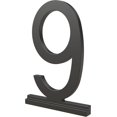 thumbnail image 1 of shiyou-Derby (1-Pack) "9" Modern Metal House Numbers for Customized System in Matte Black | Outside Number Plaque | Rust-Resistant, Personalized Address Sign, 1 of 4