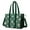 Green Princess Castle, variant on Teacher Tote Bag,Green Princess Castle Pattern Teacher Utility Tote Bag,Large Work Tote Bags for Women with Multiple Pockets,Top Zipper Closure,13.8x10.6x6.7 Inch